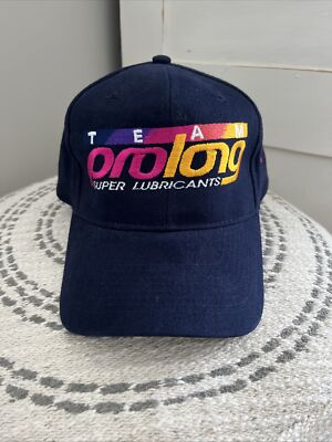 Vintage Prolong Super Lubricants Hat Cap Blue Cotton Cars Racing Lube