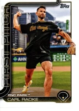 2025 Topps Baseball Series 1 Carl Radke FP-6 First Pitch Pittsburgh Pirates