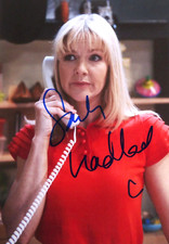 SARAH HADLAND MIRANDA, AUTOGRAPHED 7 X 5 PHOTOGRAPH.