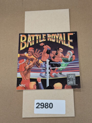 Battle Royale - Turbo Grafx - Manual Only **NO GAME! - Picture 3 of 4