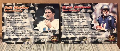 1996 Pacific Crown Collection Football Complete Set 1-450 Loaded W/Rookies & HOF - Picture 3 of 4