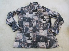 Vintage Kennington Disney FANTASIA Polyester Disco Shirt Size Large
