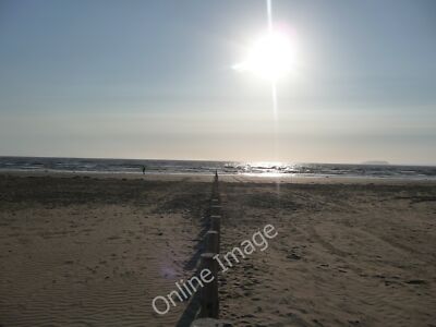 Foto 6x4 Brean: Brean Beach Die Sonne geht im Westen unter und über dem c2010