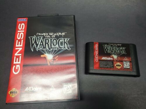 Warlock (Sega Genesis, 1994) COMPLETE Autuentic Cleaned Tested no manual  21481800163 | eBay