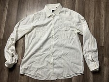 BOSS Hugo Boss Slim Fit Button Up White Shirt Men s Size X-Large Long Sleeve