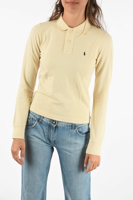 beige ralph lauren polo long sleeve
