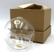 Vtg Brevete French Bud Vase Ornament Bonniers France 3.5" Pinch Glass Multi