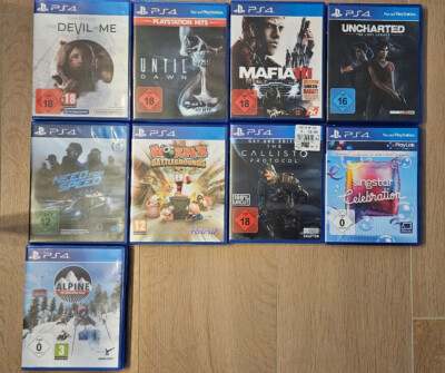 Playstation 4 Spiele Auswahl - Uncharted, Callisto Protocol, Until Dawn, NFS