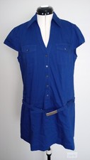 EXPRESS Royal Blue Short Sleeved Women`s Shirt Dress Tunic size M