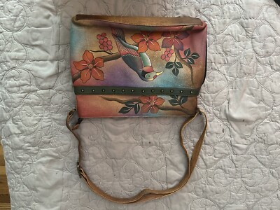 Anuschka Hand Painted Leather Hand Bag
