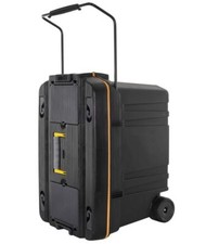 Baule da viaggio con ruote, scomparti interni e coperchio con porta oggetti  