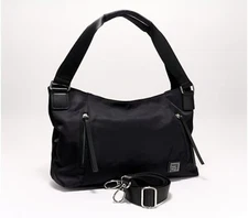 IHKWIP Triple Entry Convertible Hobo with Crossbody Strap Black NEW