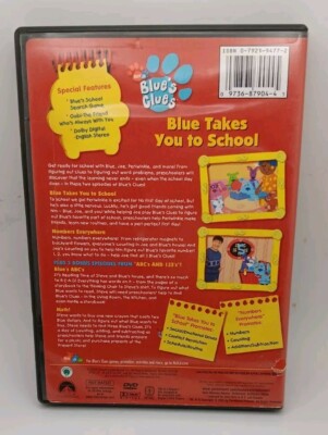 Blues Clues- Blue Takes You To School (Dvd,2003) PRE-OWNED VERY