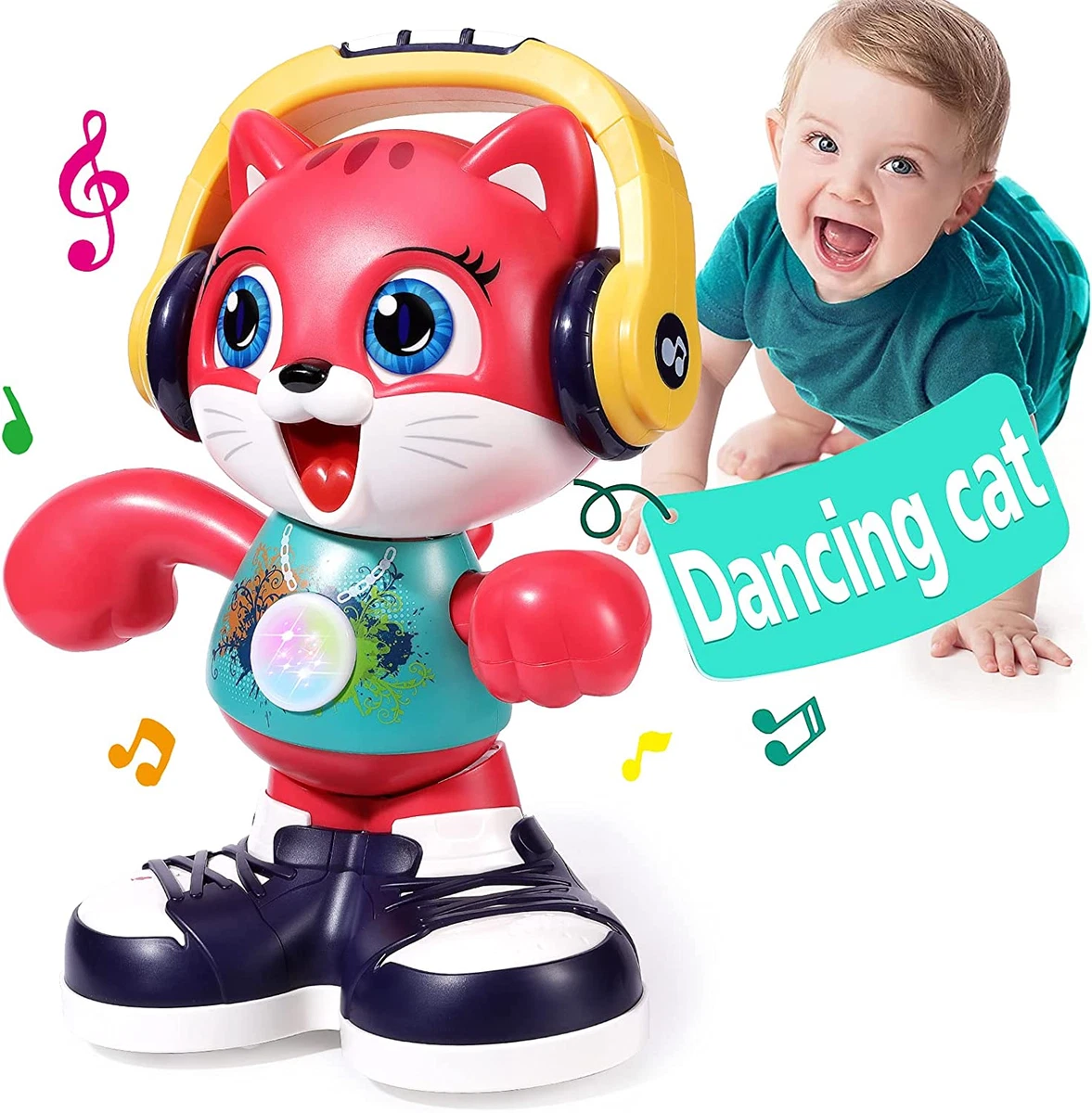 Baby Toys 12 18 Months Dancing Cat Toddlers Toys for 1 Year Old