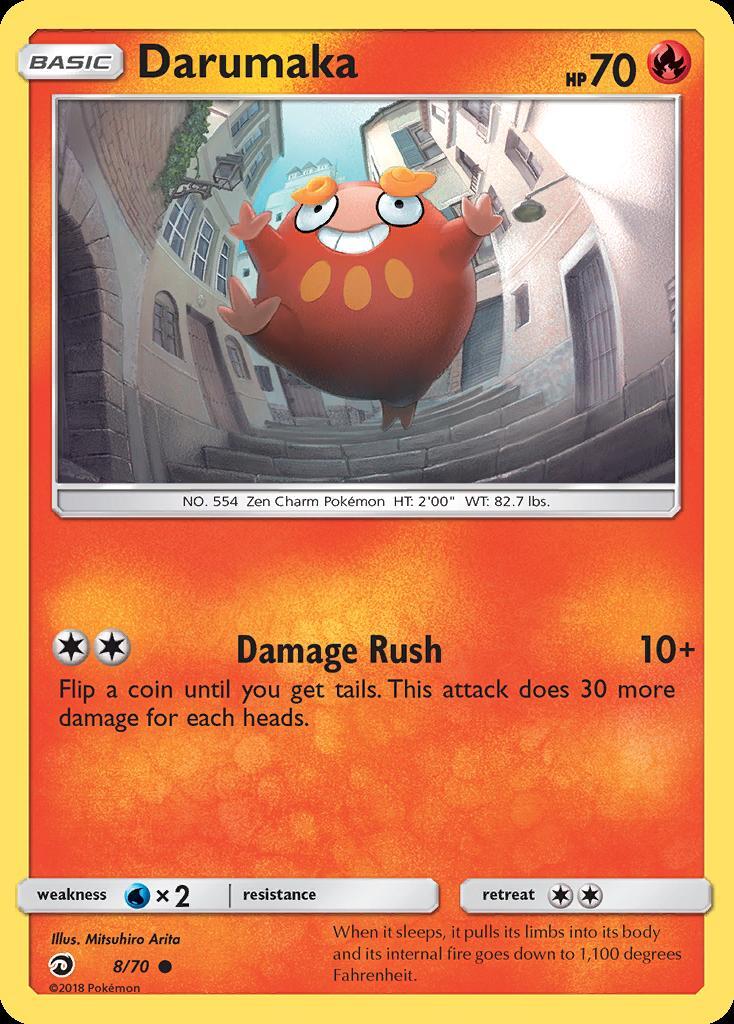 Pokemon Darumaka (8/80) Dragon Majesty LP