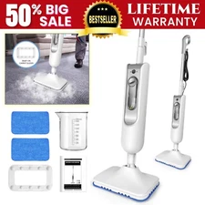 Upright Steam Mop 3500W All In 1 Floor Cleaner Carpet Washer Hand-held Steamer