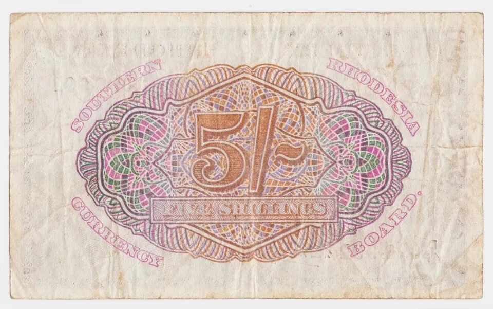 Southern Rhodesia 5 Shillings 1945 P8b King George Sig: Thornton & Beadle VF - Image 4 of 4