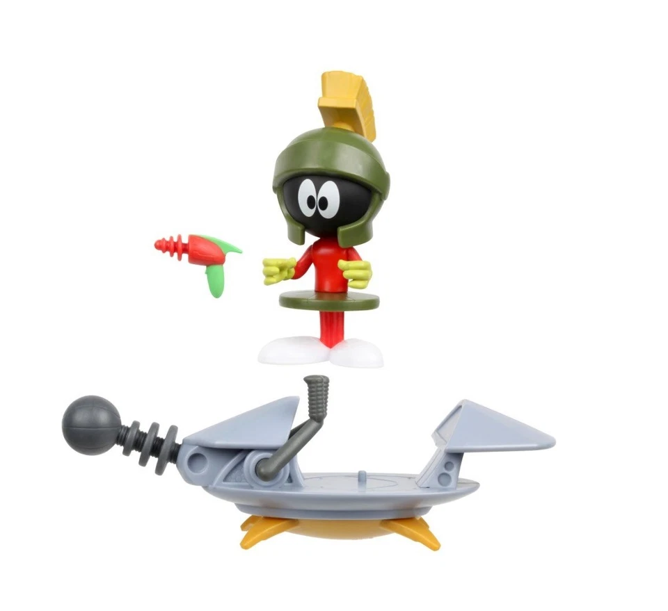 Space Jam 2 Marvin The Martian With Spaceship 4" Figure Toy Collectible - Image 2 of 3