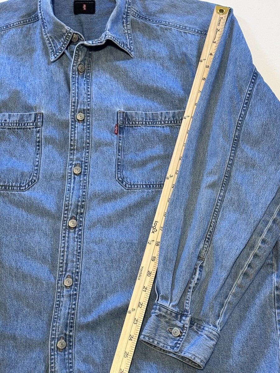 Vintage Levis Mens Red Tab Jeans Denim Button Shirt WPL-423 Vintage Levis Mens Red Tab Jeans Denim Button Shirt WPL-423