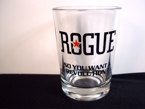 ROGUE Ales Newport Oregon Tasting glass So you want a Revolution? 3.5 oz