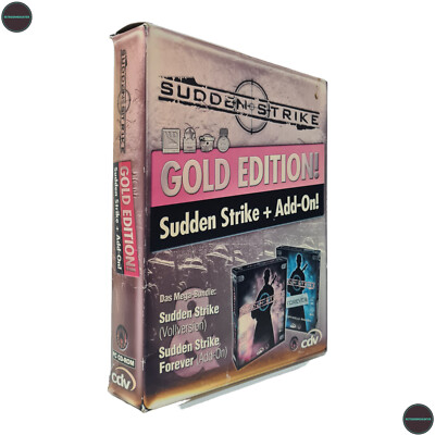 Sudden Strike Gold Edition + Forever IBM PC Spiel Big Box CDV 2001