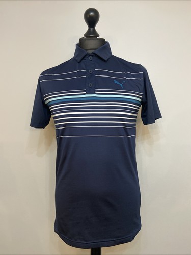 Herren Puma Golf Poloshirt Größe Small Marineblau