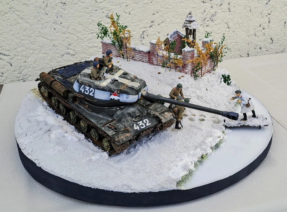 Diorama carro armato sovietico JS-2 scala 1/35 2ª Guerra mondiale - Immagine 3 di 4