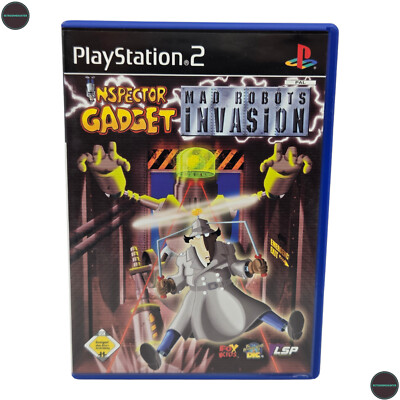 Inspector Gadget MAD Robots Invasion Sony Playstation 2 PS2 Spiel PAL CIB 2003