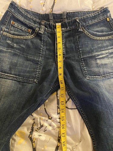 Meltin Pot Etienne Reversible Denim Jeans 32 x 34 100% Cotton - Picture 3 of 9