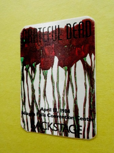Grateful Dead Backstage Pass Niagara Falls New York NY 4/17/84 4/17/1984 Roses - Picture 6 of 9
