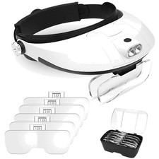 LED Headband Magnifier for Close Work - 3.5X Magnification