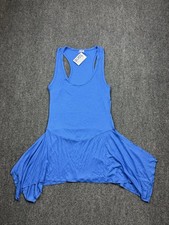 FP Movement Free People Blue Ribbed Racerback Tank Top Size Medium 6280