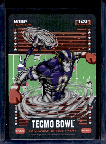 2026 Bo Jackson Battle Arena Warp #BF306 Tecmo Bowl 120 Power LAMAR JACKSON