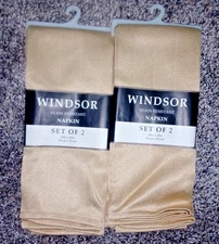 Bed Bath And Beyond Windsor Napkins Set Of 4 20 X 20 Gold In Package