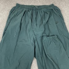 Nike Track Pants Men XL Nylon Windbreaker Joggers Ankle Zip Vintage 90s Y2K