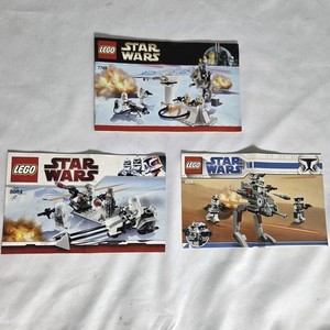LEGO Star Wars Instruction Manuals Lot 7749 8084 8014 Battle Pack Good Condition