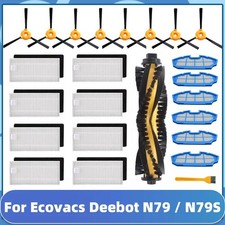 For Ecovacs DEEBOT N79 N79S Robotic Z Vacuum Roller & Side Brush & Filter & Comb
