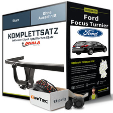 Für FORD Focus Turnier II DA, FFS, DS Anhängerkupplung starr +eSatz 13pol 04-12