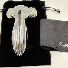 MTG ReFa MOTION CARAT Facial Body Roller Silver Authentic Japan w/ Pouch Cloth