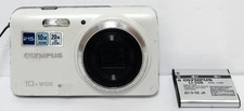Olympus Stylus VH-520 14MP Digital Camera White For Repair READ W/ Battery