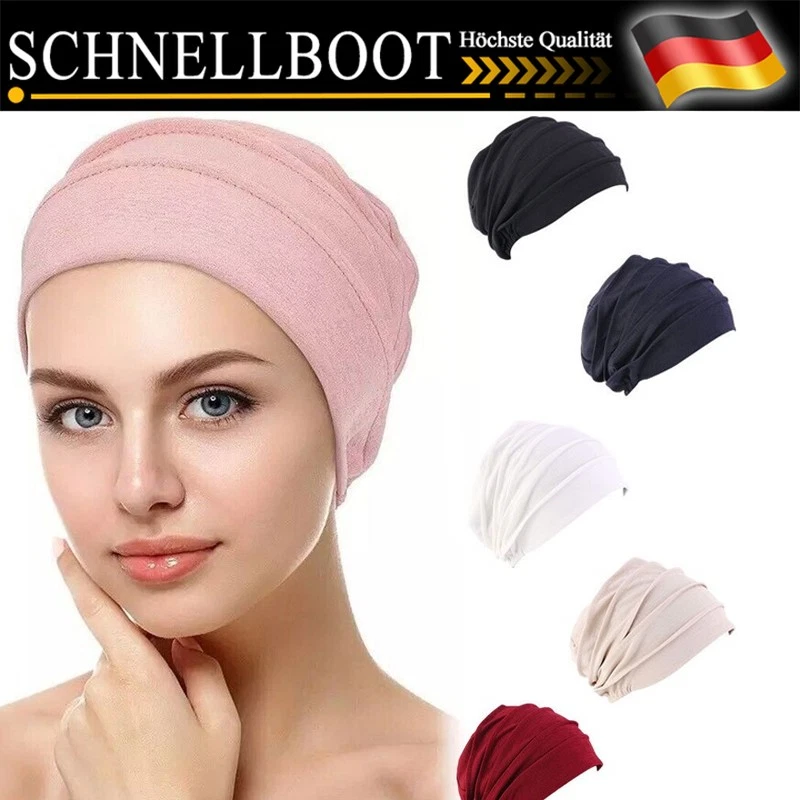 ELEGANCA DAMEN MÜTZE Chemo Kopfbedeckung Turban Weich Bequem Chemomütze