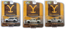 Juego de 3 Silverado Tahoe F150 Toylandbay LE GreenLight 1:64 Broken Rock Police