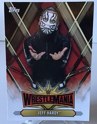 Jeff Hardy wwe wcw ecw topps Wrestlemania Card    