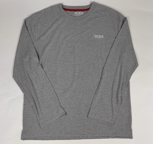 TUMI Mens Size XL Gray Crewneck Air India Long Sleeve Travel Casual T-Shirt
