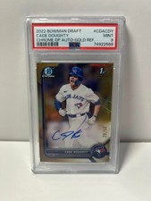 2022 Bowman Chrome 1st Bowman GOLD Auto /50 Cade Doughty PSA 9