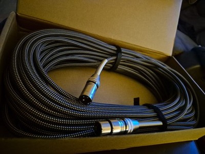 FIBBR XLR Cable 100ft / 30M Nylon Braided Microphone Cable XLR Male to Female...