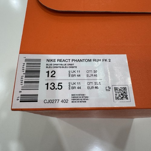 Nike React Phantom Run Flyknit 2 - Men Shoes US 12 - Blue Orbit - Free Shipping - Bild 10 von 11