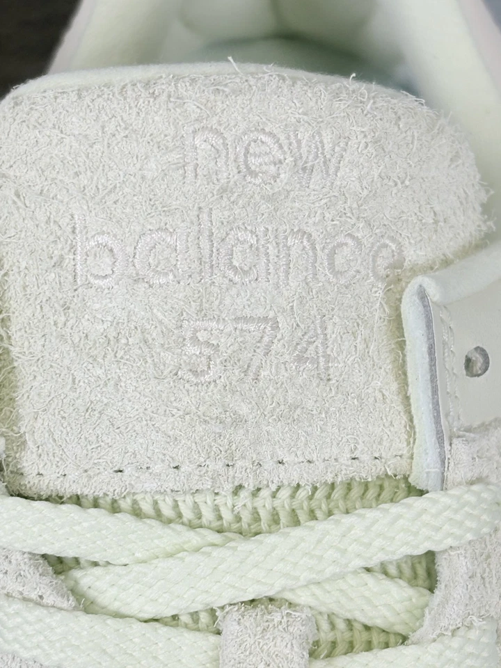 Zapatillas New Balance 574 para mujer 11 B gris verde menta gamuza estilo de vida suela de goma Foto 3 de 4