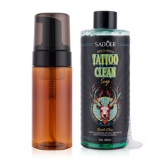VRAIKO SADOER Ultra-Concentrated Tattoo Green Soap 10oz with Foaming Bottle...