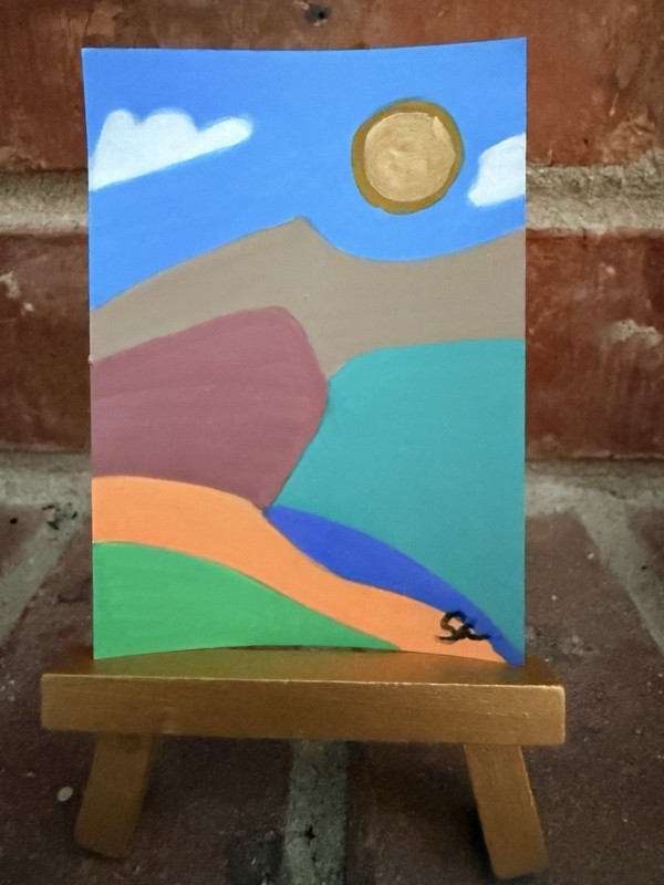 ACEO original Abstract Contemporary Landscape Painting